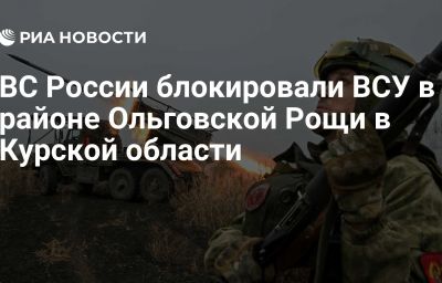 ВС России блокировали ВСУ в районе Ольговской Рощи в Курской области