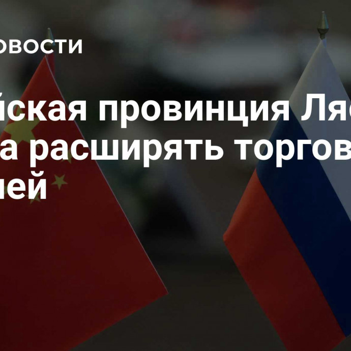 Китайская провинция Ляонин готова расширять торговлю с Россией