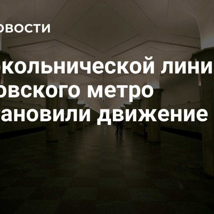 На Сокольнической линии московского метро восстановили движение