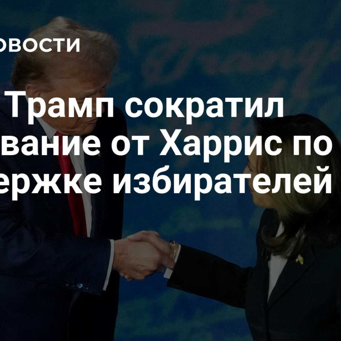 СМИ: Трамп сократил отставание от Харрис по поддержке избирателей