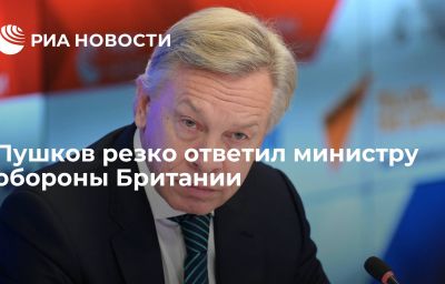 Пушков резко ответил министру обороны Британии