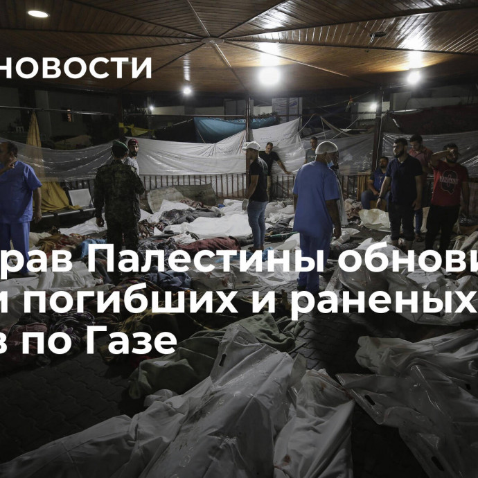 Минздрав Палестины обновил списки погибших и раненых после ударов по Газе