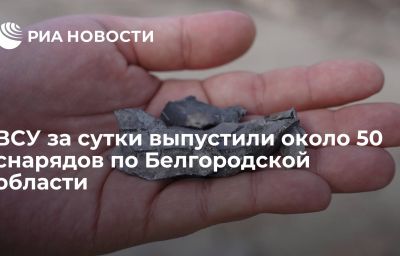 ВСУ за сутки выпустили около 50 снарядов по Белгородской области