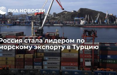 Россия стала лидером по морскому экспорту в Турцию