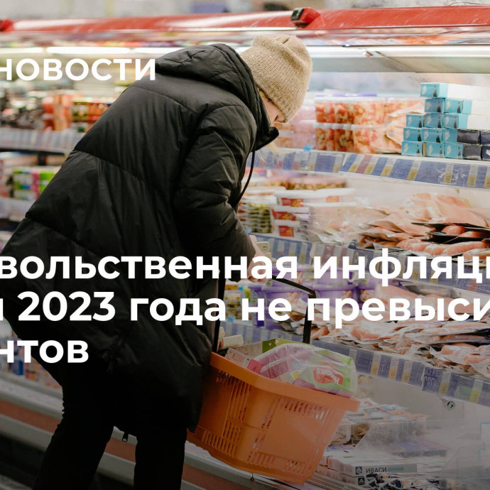 Продовольственная инфляция по итогам 2023 года не превысит 7,5-8 процентов