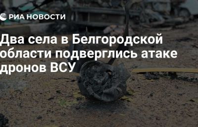 Два села в Белгородской области подверглись атаке дронов ВСУ