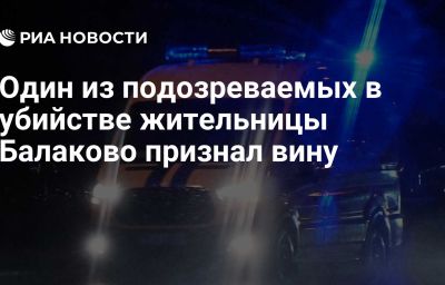 Один из подозреваемых в убийстве жительницы Балаково признал вину