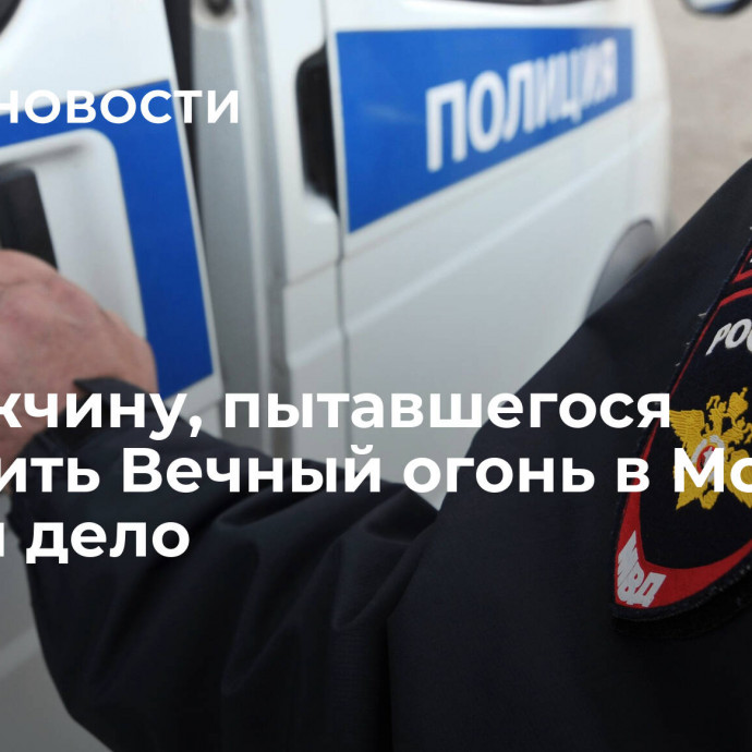 На мужчину, пытавшегося потушить Вечный огонь в Москве, завели дело