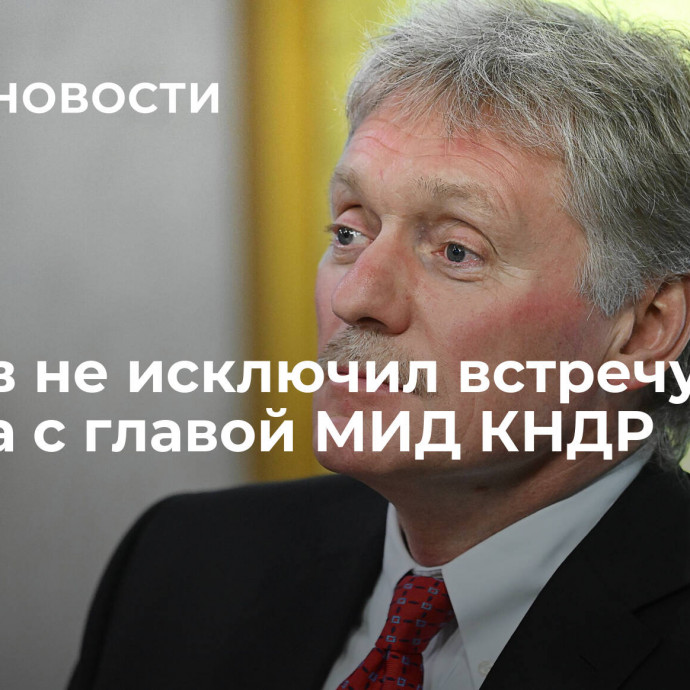 Песков не исключил встречу Путина с главой МИД КНДР