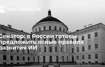 Сенатор: в России готовы предложить ясные правила развития ИИ