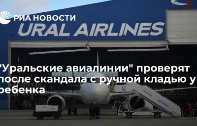 "Уральские авиалинии" проверят после скандала с ручной кладью у ребенка