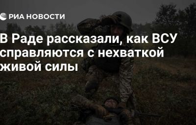 В Раде рассказали, как ВСУ справляются с нехваткой живой силы