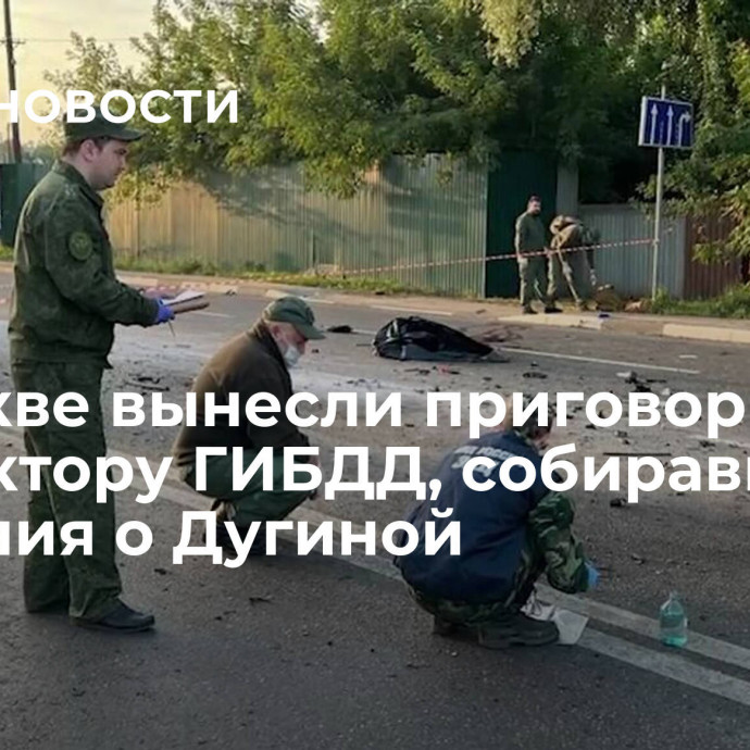 В Москве вынесли приговор инспектору ГИБДД, собиравшему сведения о Дугиной