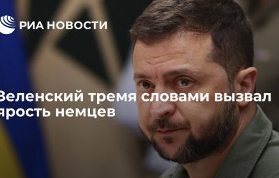 Зеленский тремя словами вызвал ярость немцев