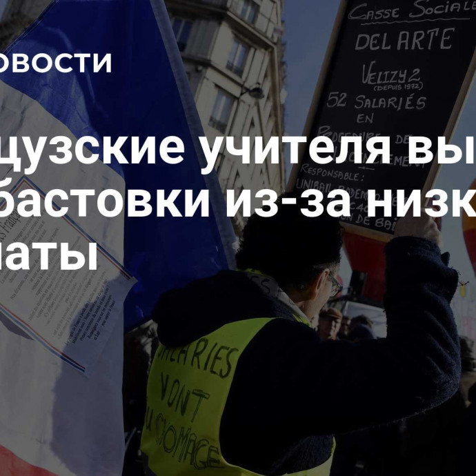 Французские учителя вышли на забастовки из-за низкой зарплаты