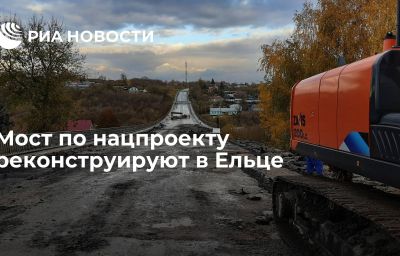 Мост по нацпроекту реконструируют в Ельце