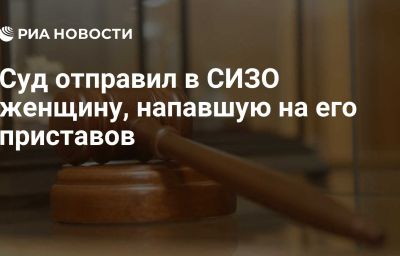 Суд отправил в СИЗО женщину, напавшую на его приставов