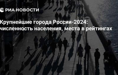 Крупнейшие города России-2024: численность населения, места в рейтингах