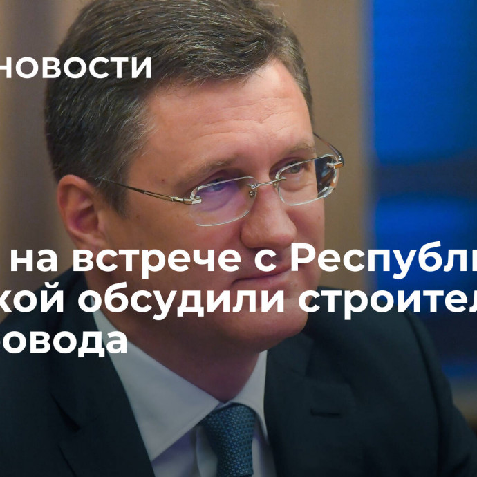 Новак: на встрече с Республикой Сербской обсудили строительство газопровода