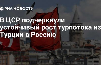 В ЦСР подчеркнули устойчивый рост турпотока из Турции в Россию