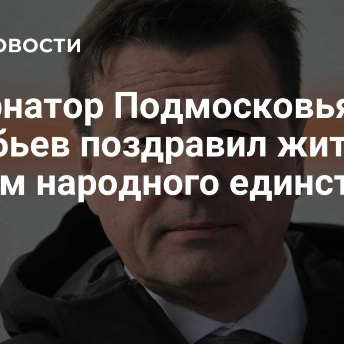 Губернатор Подмосковья Воробьев поздравил жителей с Днем народного единства