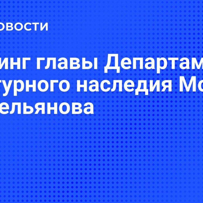 Брифинг главы Департамента культурного наследия Москвы А. Емельянова