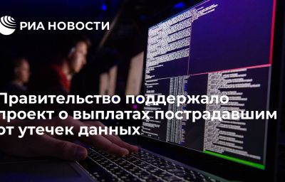 Правительство поддержало проект о выплатах пострадавшим от утечек данных