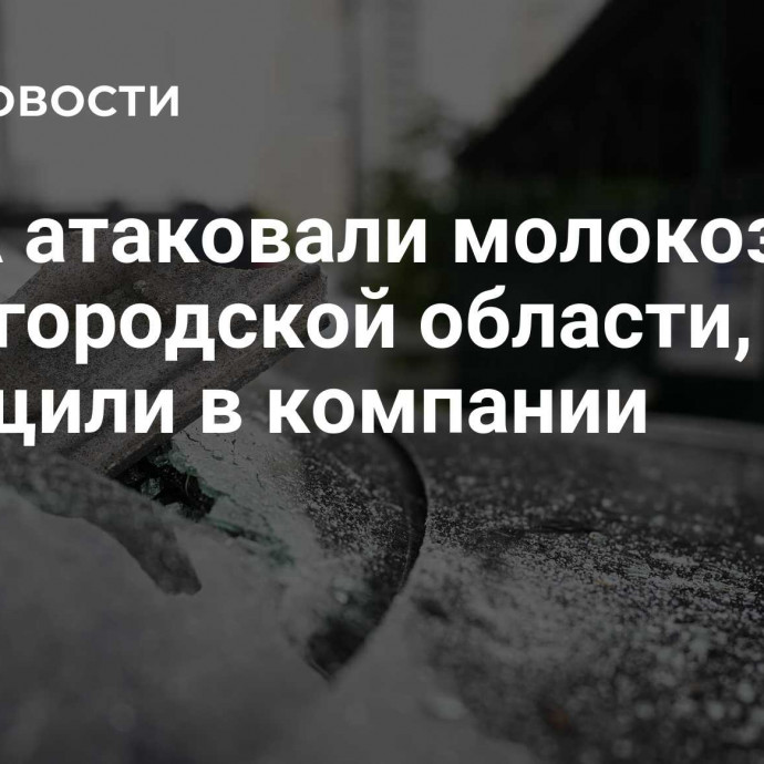 БПЛА атаковали молокозавод в Белгородской области, сообщили в компании