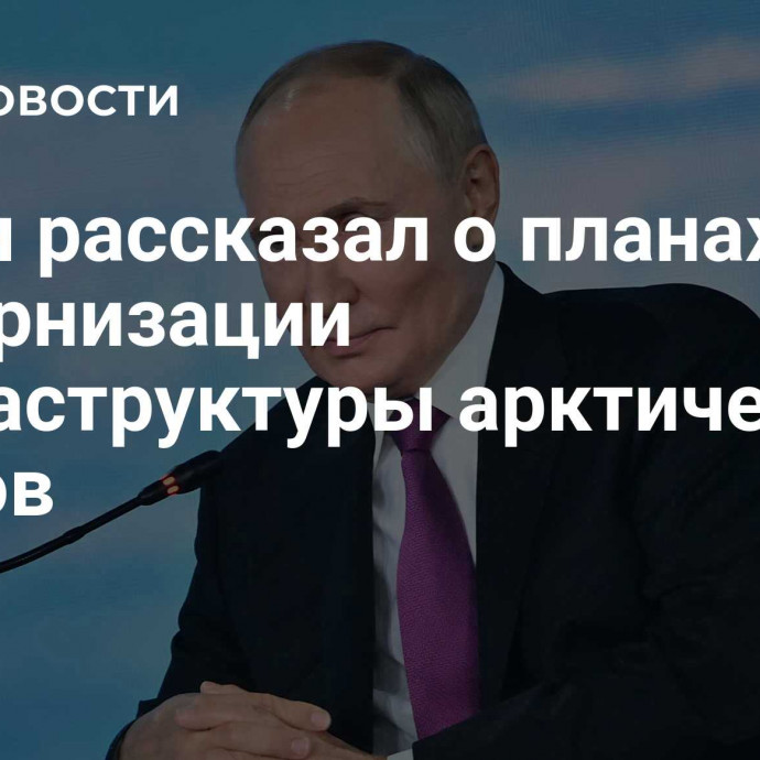 Путин рассказал о планах по модернизации инфраструктуры арктических портов