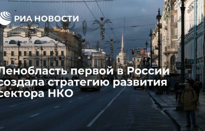 Ленобласть первой в России создала стратегию развития сектора НКО