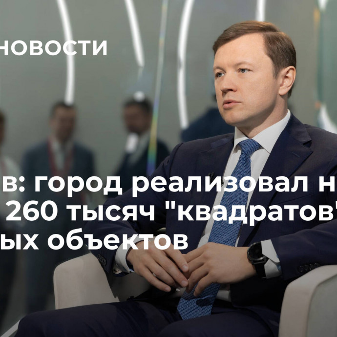 Ефимов: город реализовал на торгах 260 тысяч 