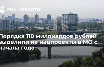 Порядка 110 миллиардов рублей выделили на нацпроекты в МО с начала года