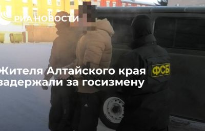 Жителя Алтайского края задержали за госизмену