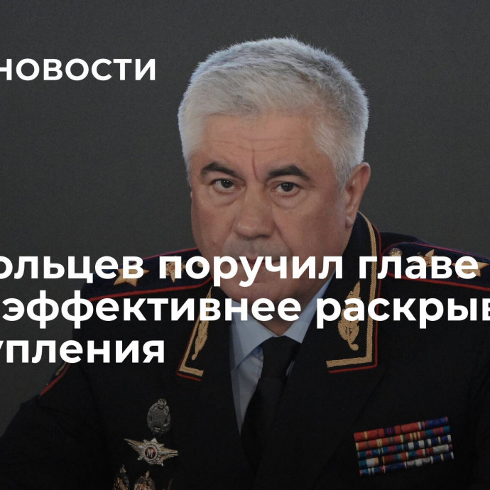 Колокольцев поручил главе МВД Чечни эффективнее раскрывать преступления