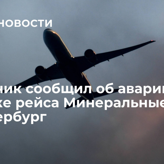 Источник сообщил об аварийной посадке рейса Минеральные Воды — Петербург