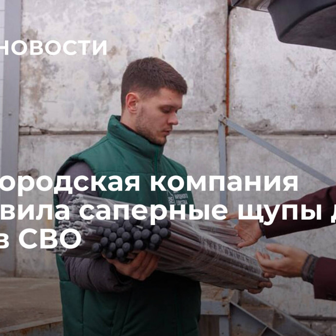 Нижегородская компания изготовила саперные щупы для бойцов СВО