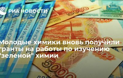 Молодые химики вновь получили гранты на работы по изучению "зеленой" химии