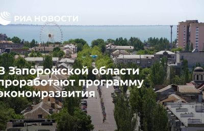 В Запорожской области проработают программу экономразвития