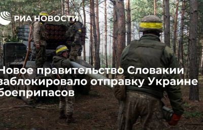 Новое правительство Словакии заблокировало отправку Украине боеприпасов