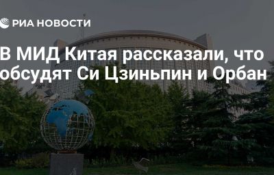 В МИД Китая рассказали, что обсудят Си Цзиньпин и Орбан