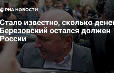 Стало известно, сколько денег Березовский остался должен России