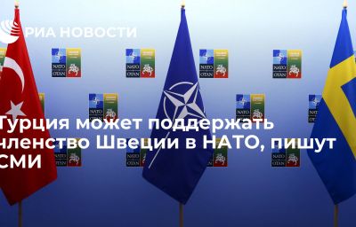 Турция может поддержать членство Швеции в НАТО, пишут СМИ