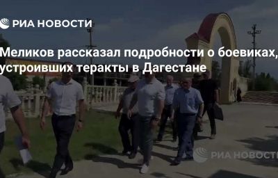 Меликов рассказал подробности о боевиках, устроивших теракты в Дагестане