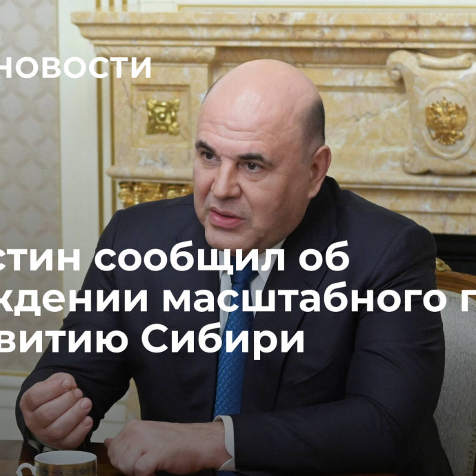 Мишустин сообщил об утверждении масштабного плана по развитию Сибири