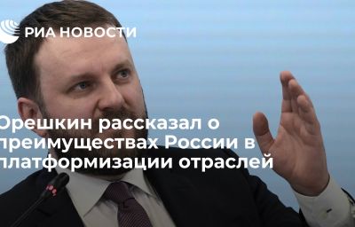 Орешкин рассказал о преимуществах России в платформизации отраслей