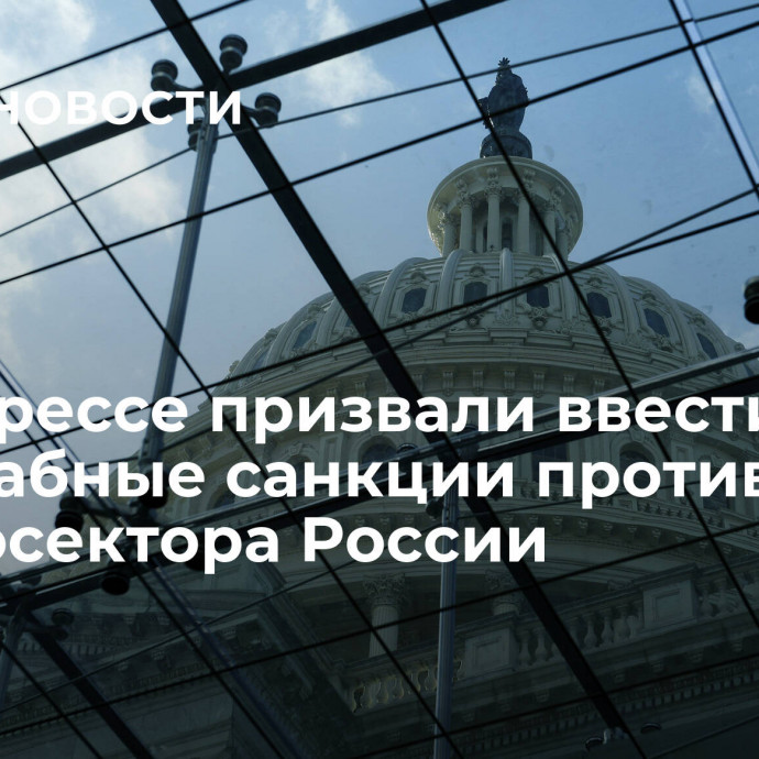 В конгрессе призвали ввести масштабные санкции против энергосектора России