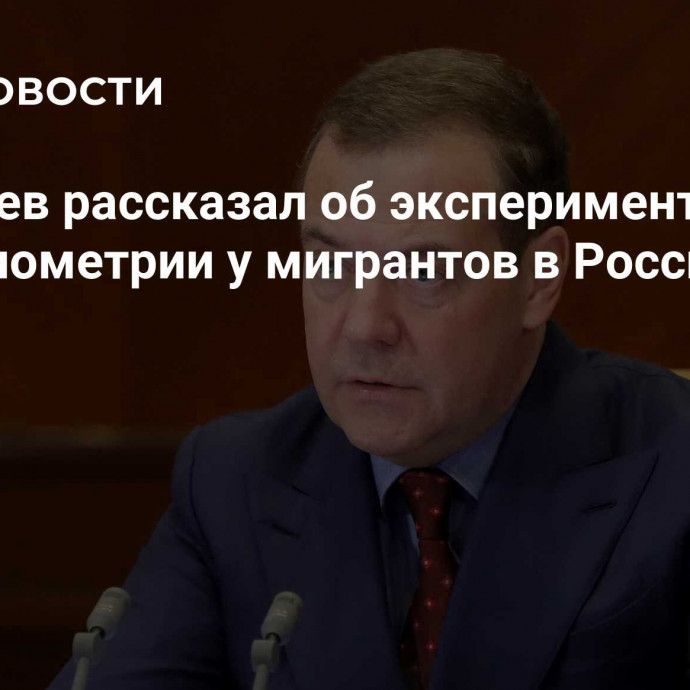 Медведев рассказал об эксперименте по сбору биометрии у мигрантов в России