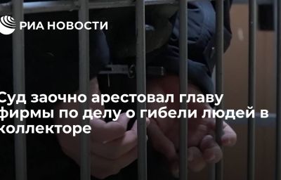 Суд заочно арестовал главу фирмы по делу о гибели людей в коллекторе