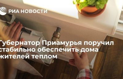 Губернатор Приамурья поручил стабильно обеспечить дома жителей теплом