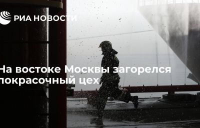 На востоке Москвы загорелся покрасочный цех